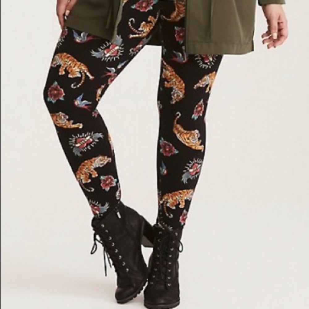Torrid Premium Full length Tiger Tattoo Leggings